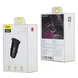 Переходник автомобильного зарядного устройства на 2 USB 30W CCALL-YD01 Baseus черный