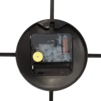 Часы настенные интерьерные, Лофт, бесшумные, плавный ход, d=47.5 см, корпус чёрный с бронзой