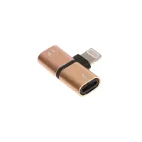 Переходник Luazon, с Lightning на 2xLightning 8 pin, МИКС