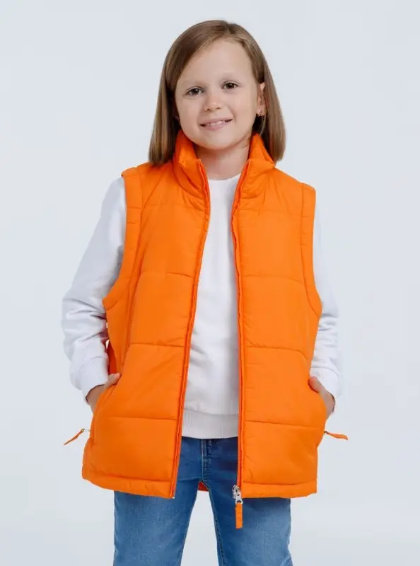 Жилет детский Kama Kids, оранжевый, 12 лет