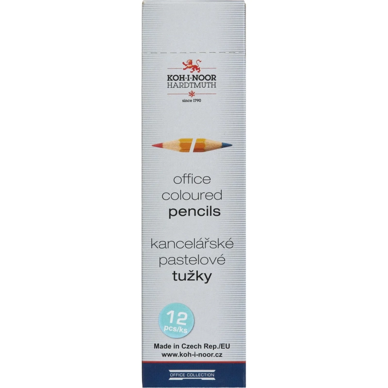 Карандаш двухсторонний KOH-I-NOOR 3433 син+красн,корп.желт. 34330EG001KSRU