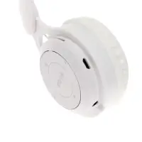 Наушники детские, беспроводные, накладные, с ушками зайца, Y08R, Bluetooth 5.1, с микрофоном, с подсветкой, 400 мАч, белые