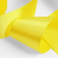 Лента атласная, 50 мм, 23&plusmn;1 м, жёлтая №15