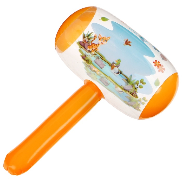 Игрушка надувная «Молоток», со звуком, 30 см, цвет МИКС Игрушка надувная «Молоток», со звуком, 30 см, цвет МИКС