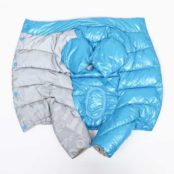 Комбинезон  Комбинезон "Ультра" светоотражающий, размер 18 (ДС 40 см, ОГ 50 см, ОШ 38 см),  голубой