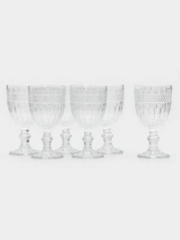 Фужеры, 310 мл, d=9 см, h=17 см, 6 шт., стекло, прозрачные