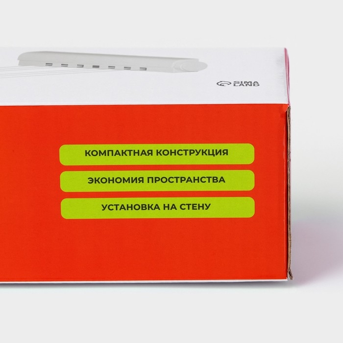 Сушилка для белья роторная вытяжная Доляна, 6 линий, цвет белый Сушилка для белья роторная вытяжная Доляна, 6 линий, цвет белый