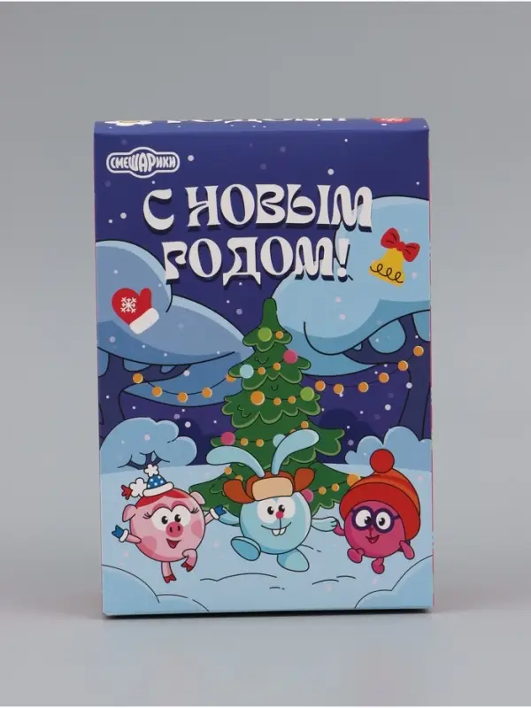 Коробка подарочная самосборная &laquo;С Новым годом!&raquo;, 16&times;23&times;7.5 см, Смешарики