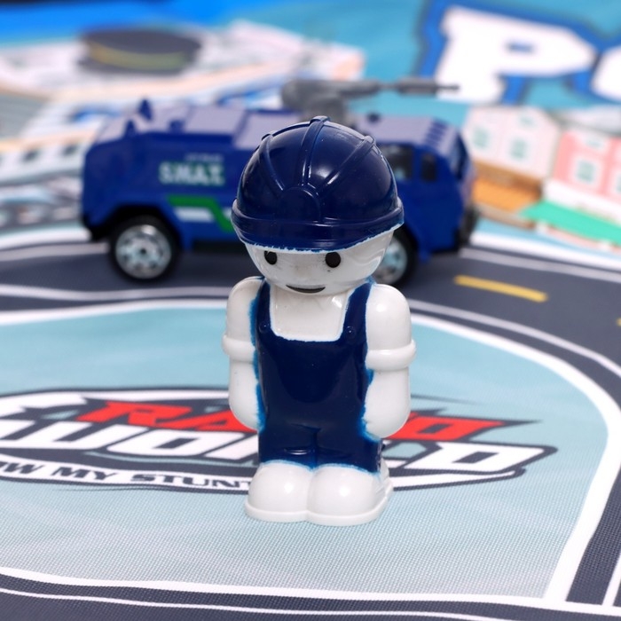 Игровой набор &laquo;Полиция&raquo;, с металлическими машинками и ковриком-сумкой