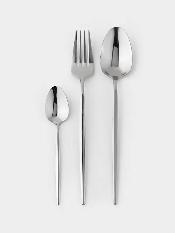 Набор столовых приборов 18 шт  Набор столовых приборов 18 шт "Блинк",  цвет серебро