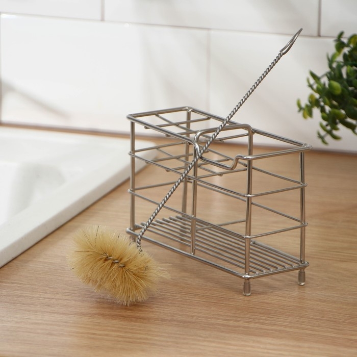 Ёршик для банок Доляна, 25,5×5,5 см, натуральная щетина Ёршик для банок Доляна, 25,5×5,5 см, натуральная щетина