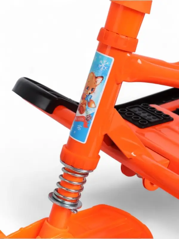 Снегокат «Тимка спорт 4-1», со спинкой, оранжевый, ТС4-1/Л2 Nika