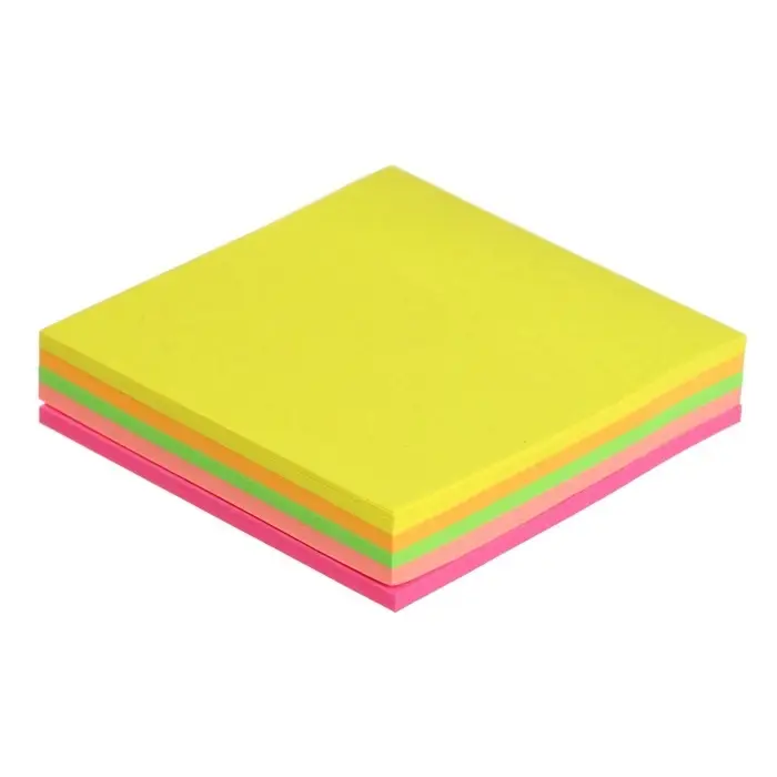 Блок с липким краем, Calligrata, 51&times;51 мм, 100 листов, 5 цветов, МИКС