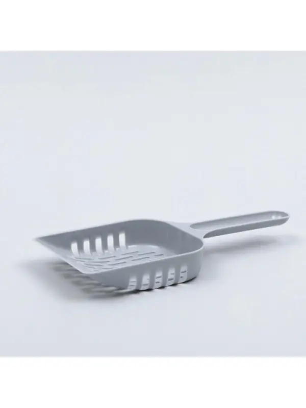 Совок для кошачьего туалета, 24&times;10&times;3 см, пластик, серый