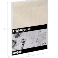 Бумага для черчения А3, 20 листов, ErichKrause, пласт папка