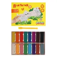 Пластилин 16 цветов 240 г &laquo;Каляка-Маляка&raquo;, со стеком