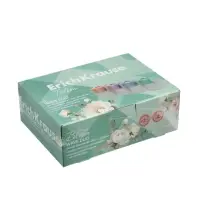 Точилка ErichKrause Wave Duo Pastel Bloom, 2 отверстия, с контейнером, МИКС