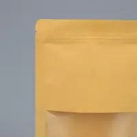 Пакет Zip - lock Крафт с прямоугольным окном 14&times;22 см