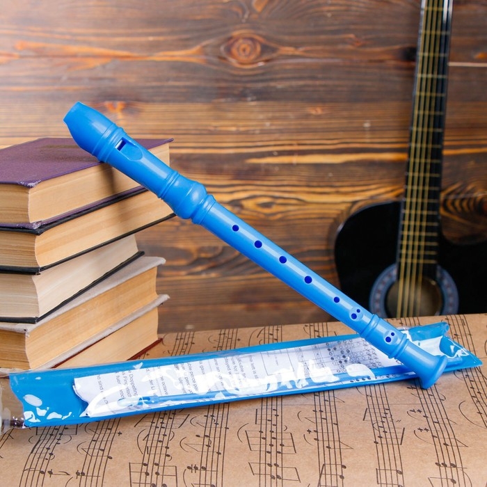 Блокфлейта Music Life, 8 отверстий, немецкая система, сопрано, голубая Блокфлейта Music Life, 8 отверстий, немецкая система, сопрано, голубая