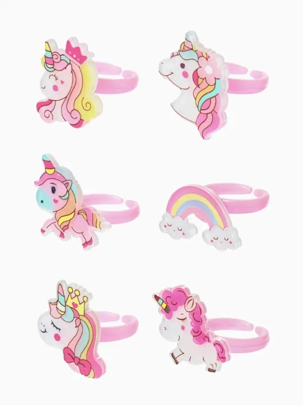 Кольцо &laquo;Выбражулька. Волшебный единорог&raquo;, форма МИКС, разноцветное, безразмерное