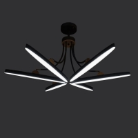 Люстра с ПДУ 1692/6 LED 168Вт 3000-6000К диммер серый 118х118х45 см BayerLux