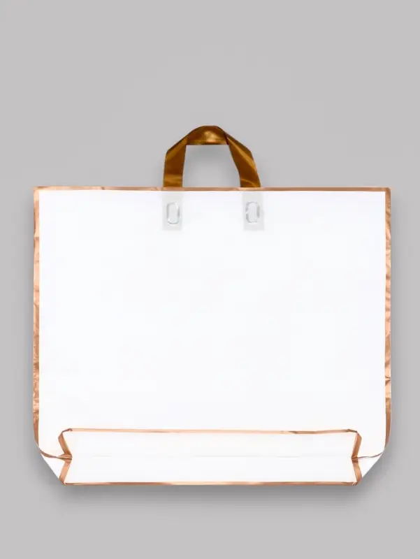 Пакет с петлевой ручкой белый 50 х 41 х 10 см 80 мкм Пакет с петлевой ручкой белый 50 х 41 х 10 см 80 мкм