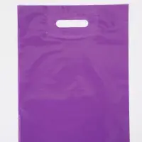 Пакет полиэтиленовый с вырубной ручкой, Фиолетовый 30-40 См, 70 мкм