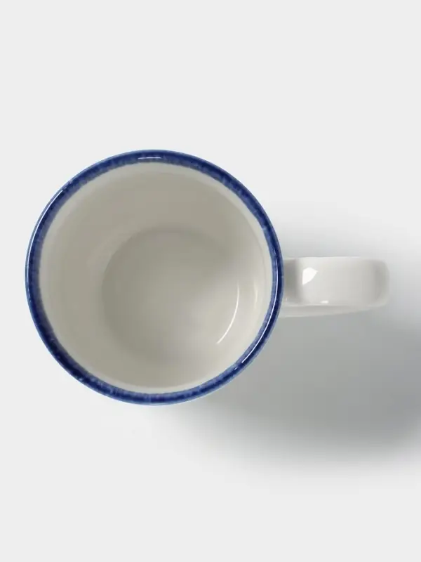 Кружка Magistro Blue Lagoon, 350 мл, фарфор, белая