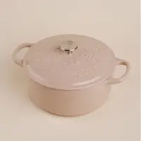 Кастрюля SL Home, 6 л, d=28 см, h=12.5 см, индукция, с эмалированным покрытием, чугун, бежевая