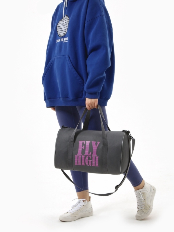 Сумка спортивная женская, TEXTURA, маленький размер, цвет серый Сумка спортивная женская, TEXTURA, маленький размер, цвет серый