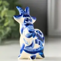 Фигурка фарфор &laquo;Козлик Паша&raquo;, 8.5 см, гжель