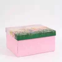 Коробка складная &laquo;Цветочный луг&raquo;, 31 х 25,6 х 16 см