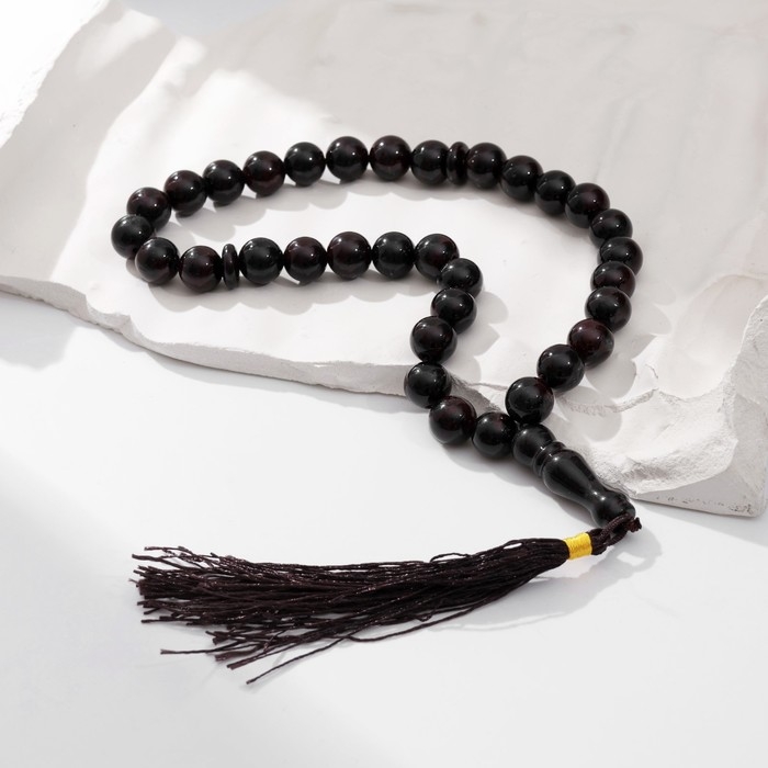 Чётки мусульманские шар №10 «Гранат», 33 бусины через перемычку Чётки мусульманские шар №10 «Гранат», 33 бусины через перемычку