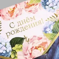 Конверт для денег &laquo;С Днем Рождения!&raquo;, 3D эффект, тиснение, 19&times;9.3 см