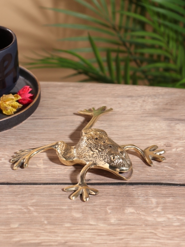 Подставка под благовония «Лягушка», латунь, 15×16×3.5 см Подставка под благовония «Лягушка», латунь, 15×16×3.5 см