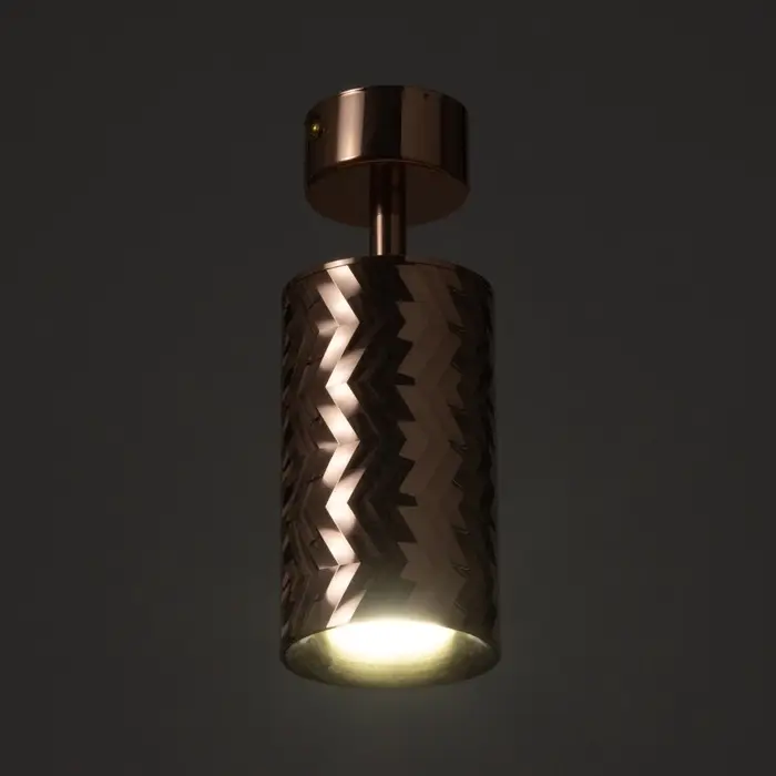 Спот &laquo;Астер&raquo; GU10 медь 7.5&times;7.5&times;20 см