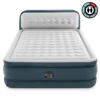 Кровать надувная QUEEN ULTRA с изголовьем 152&times;236&times;86 см, со встроенным насосом, 64448ND INTEX