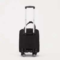 Сумка дорожная 18" на 4 колёсах, отдел на молнии, 4 наружных кармана, чёрная
