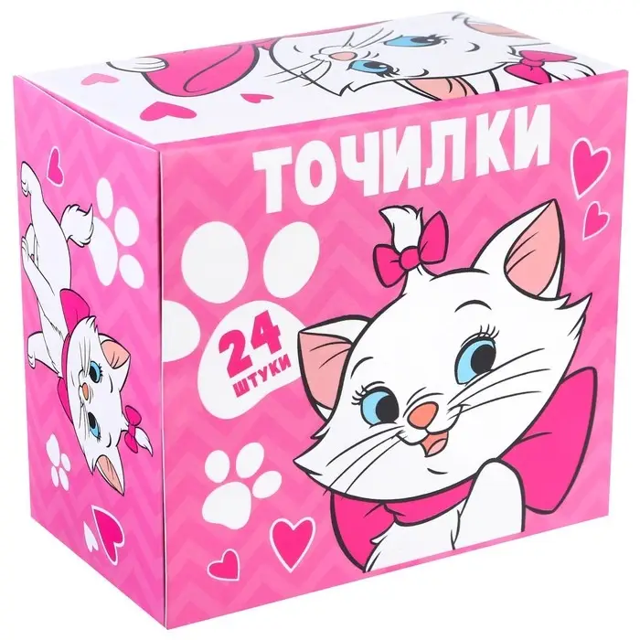 Точилка пластиковая прямоугольная, «Коты аристократы»