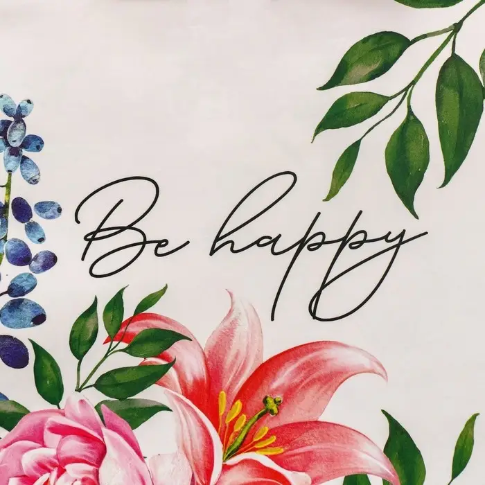 Пакет подарочный ламинированный двухсторонний, упаковка, «Будь счастлива», MS 18 х 23 х 10 см