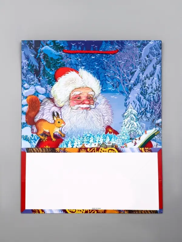 Пакет подарочный новогодний ламинированный, «Дед Мороз» , 26×12×32 см Пакет подарочный новогодний ламинированный, «Дед Мороз» , 26×12×32 см