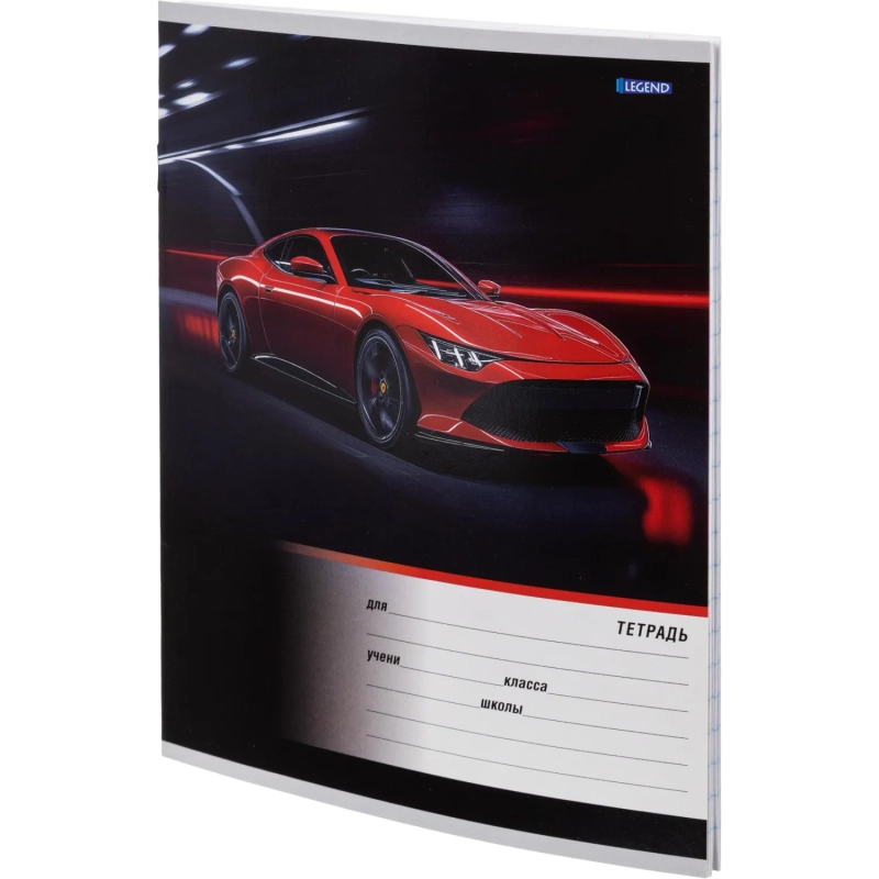Тетрадь линия 12 л. Разные автомобили, ассорти, 2- (12-4155)