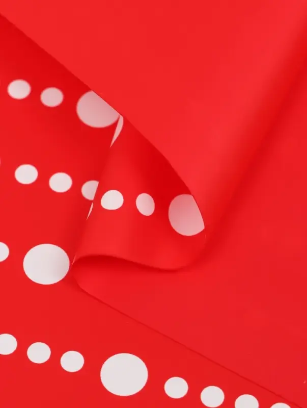 Пленка флористическая для цветов, &laquo;Бисер&raquo;, красная, 57&times;57 см