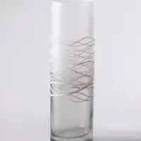 Ваза «Полли», дымка, прямая, h=26 см, стекло