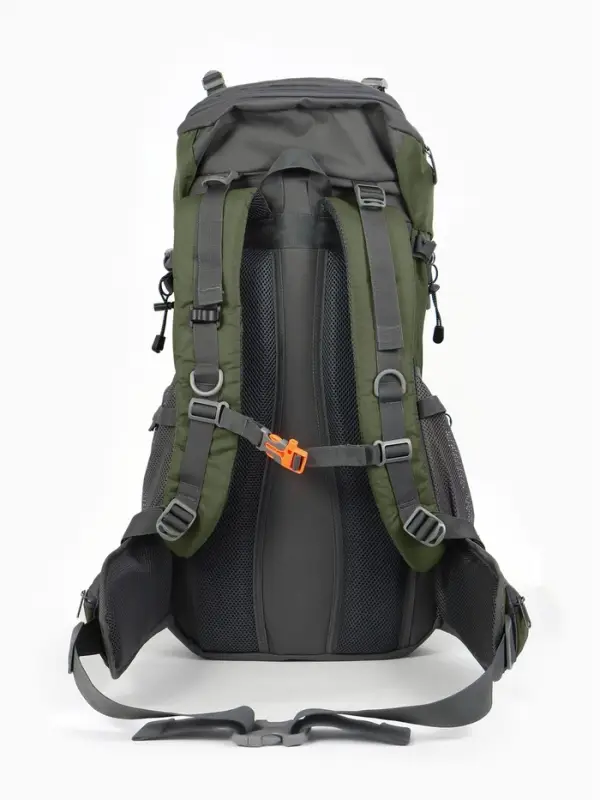 Рюкзак тур 65+5л, 30*20*53, отдел на шнурке, 5нар+2вн кармана, цвет хаки