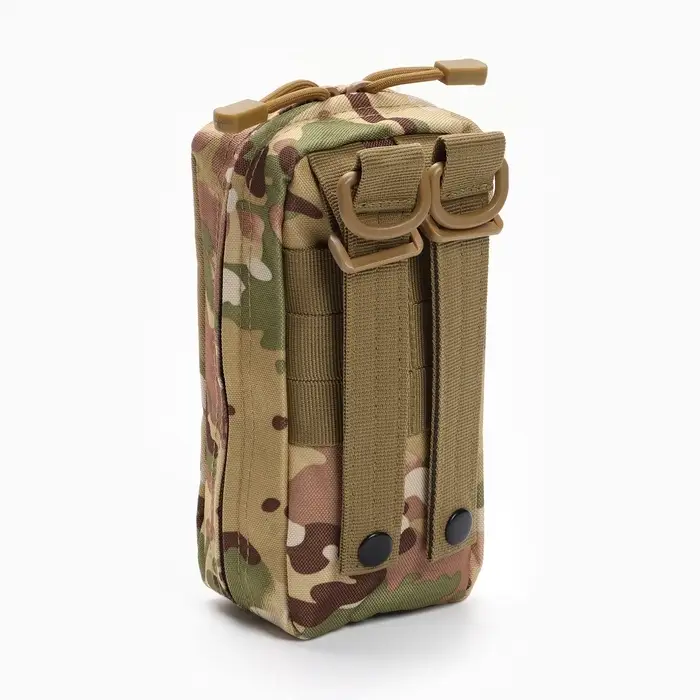 Аптечка тактическая-подсумок, камуфляж мультикам, 11&times;20 см, бежевая