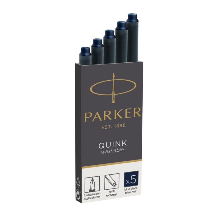 Набор картриджей для перьевой ручки Parker Cartridge Quink Z11, 5 штук, тёмно-синие чернила Набор картриджей для перьевой ручки Parker Cartridge Quink Z11, 5 штук, тёмно-синие чернила