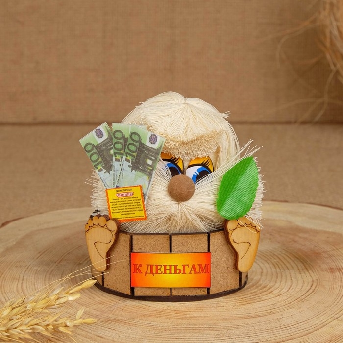 Оберег-домовой Оберег-домовой "Банник малый, с пяточками", 13х13х11 см, микс