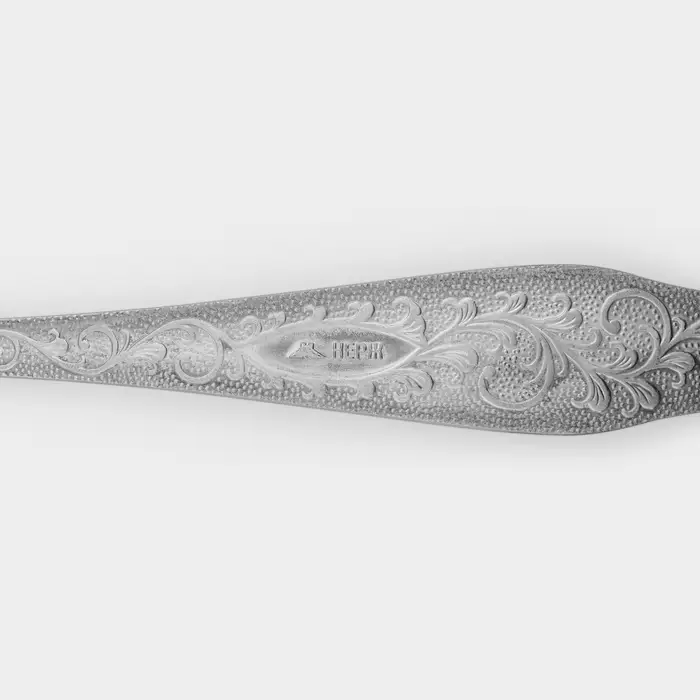 Вилка столовая &laquo;Дубрава&raquo;, длина 19.5 см, толщина 2 мм, нержавеющая сталь, серебристая