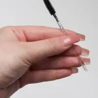 Щёточки для бровей и ресниц, силиконовые, набор - 50 шт., 10.5 см, чёрная, прозрачная